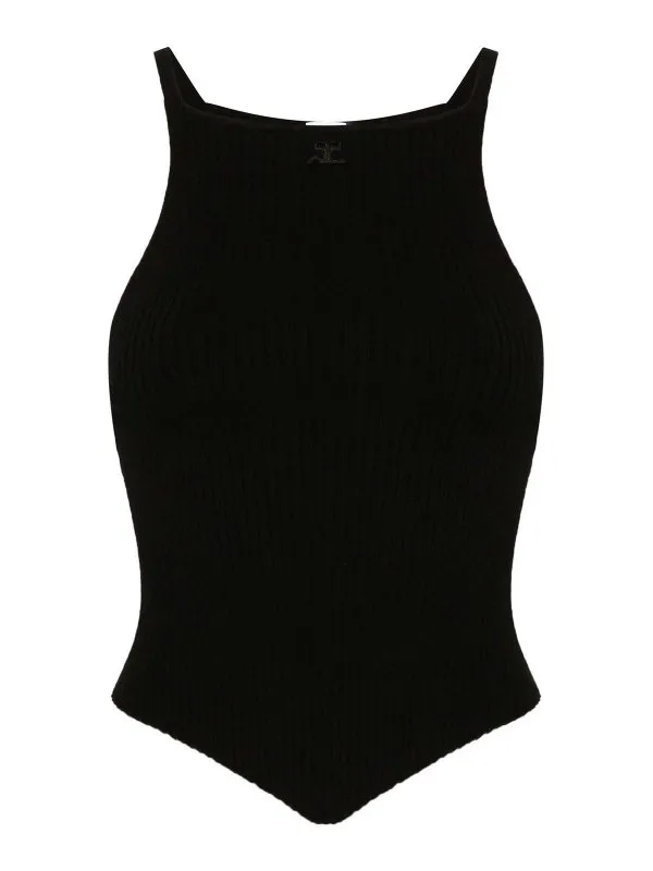 Courreges Top - Noir - Noir - Femme | VESMTO042FI00019999