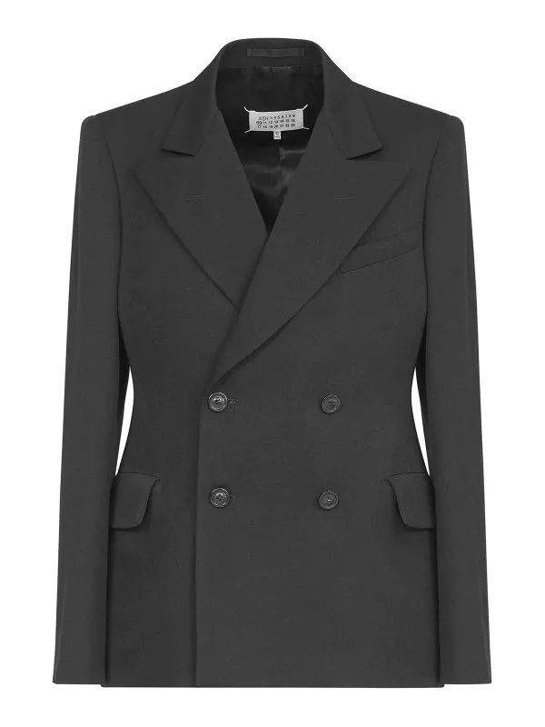 Maison Margiela Blazer - Noir - Gris Foncé | S50BN0527M35032900