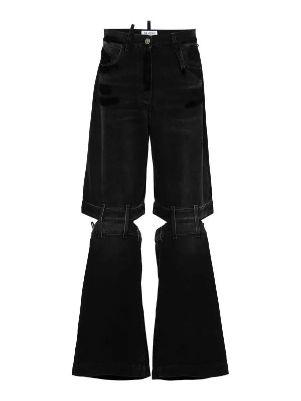 The Attico Jean Bootcut - Noir - Noir - Femme | 248WCP157D097100