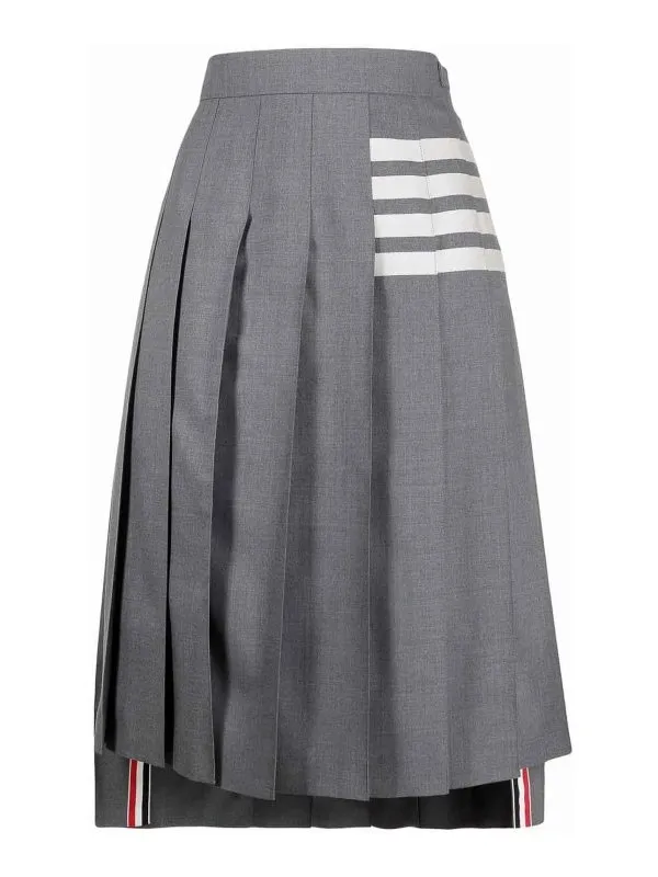 Thom Browne Jupe Midi - Gris - Gris - Femme | FGC400V06146035