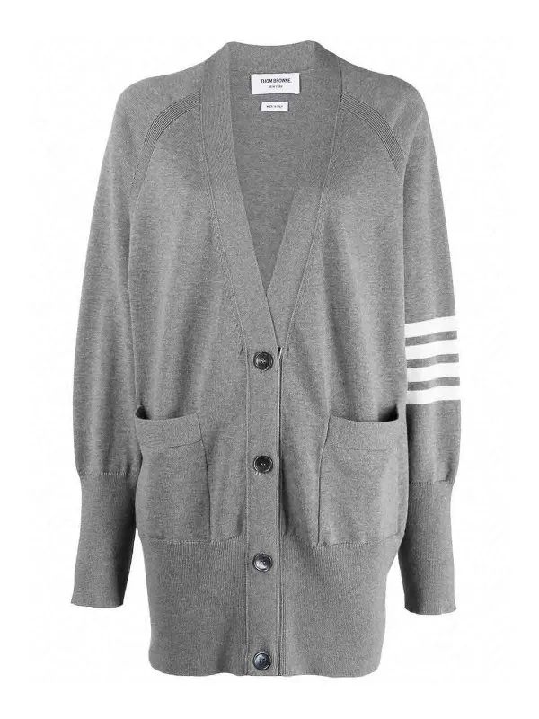 Thom Browne Cardigan - Gris - Gris - Femme | FKC424AY3007055