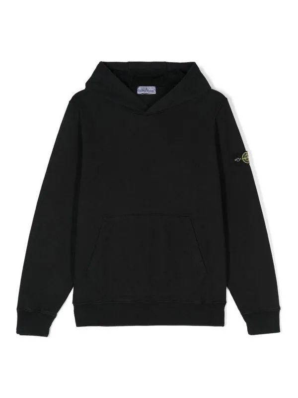 Stone Island Junior Sweat-Shirts - Noir - Noir | 811661620V0029