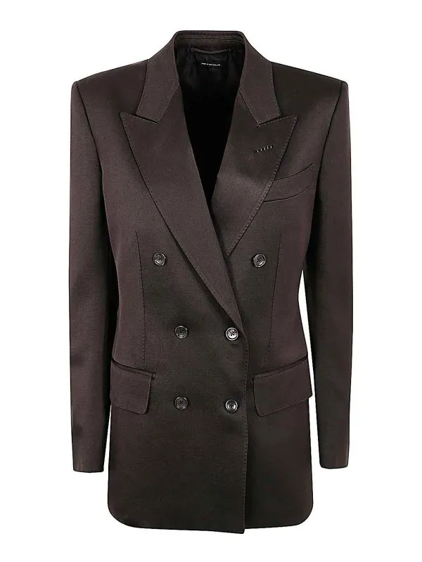 Tom Ford Blazer - Marron - Marron - Femme | GI2971FAX1216KB915