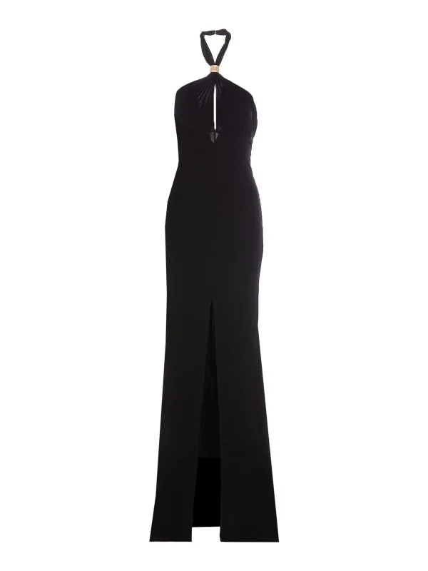 Elisabetta Franchi Maxi Robe - Noir - Noir - Femme | AB71747E2110