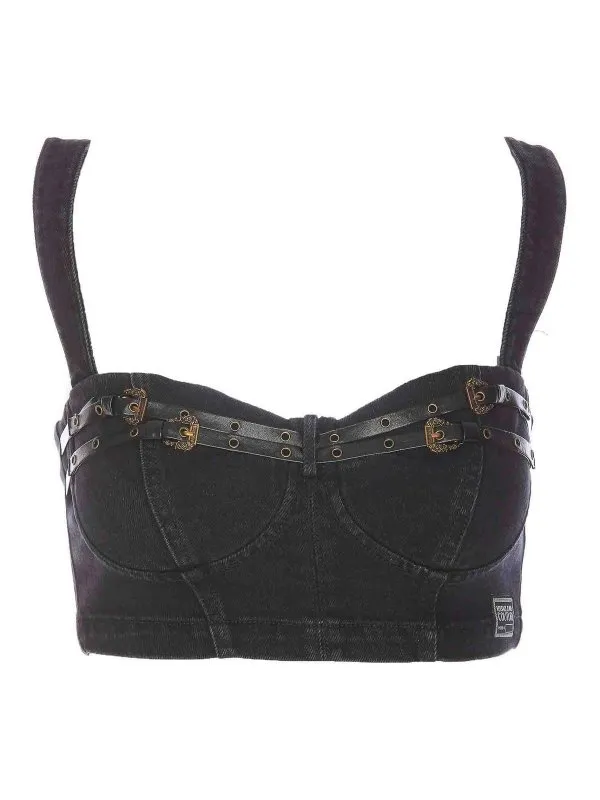 Versace Jeans Couture Top - Noir - Noir | 77HAM25PDW060SW0909