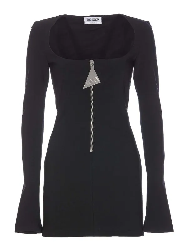 The Attico Robe Courte - Noir - Noir - Femme | 248WCA312E100100