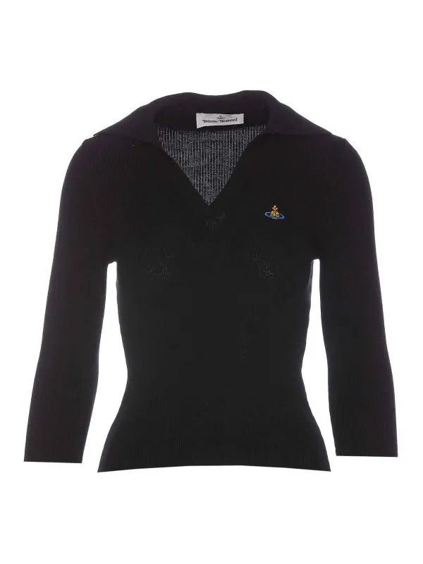 Vivienne Westwood Polo - Noir - Noir - Femme | 18030040Y001VN401