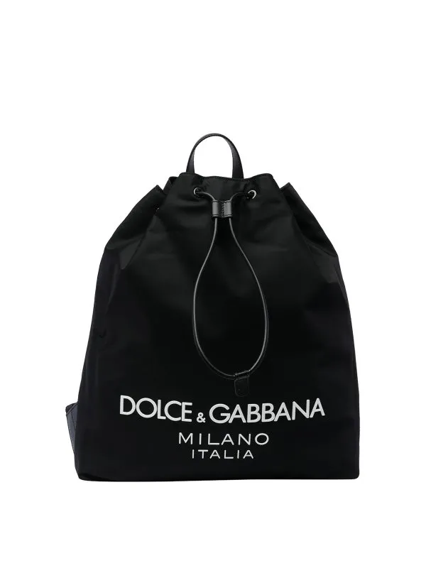 Dolce & Gabbana Sac À Dos - Noir - Noir - Homme | BM2336AG1828B956