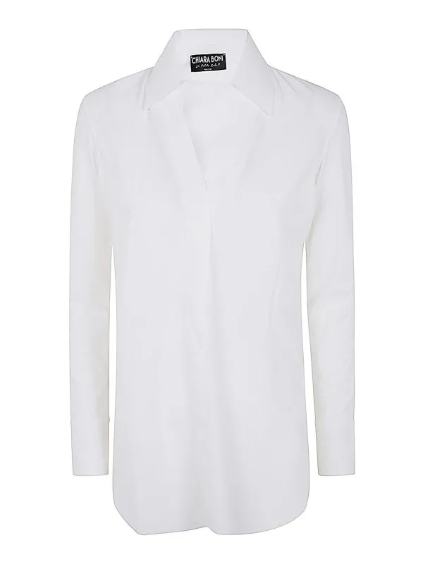 Chiara Boni La Petite Robe Chemise - Blanc - Blanc | ATENASLIM070