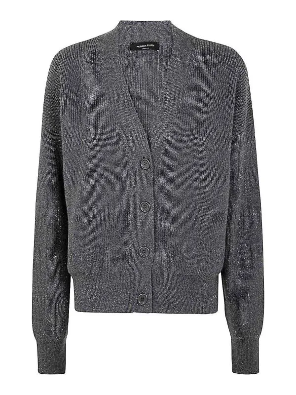 Fabiana Filippi Cardigan - Gris - Gris | MAD214F431I9628186