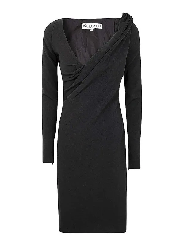J.W. Anderson Robe Au Genou - Noir - Noir - Femme | DR0446PG1573999