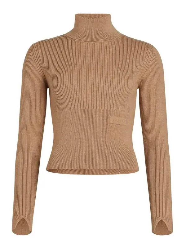 Patou Pull Col Rond - Beige - Beige - Femme | KN1848009109B