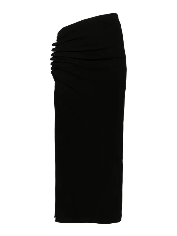 Rabanne Jupe Midi - Noir - Noir - Femme | 24AJJU515VI0386P001