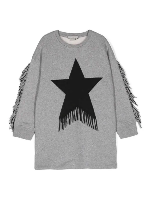 Stella McCartney Kids Pull Col Rond - Gris - Gris | TV1D90Z0453809