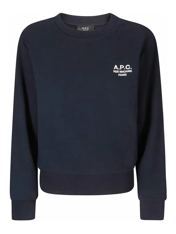 A.P.C. Sweat-Shirts - Bleu - Bleu - Femme | COHBNF27915TIQ