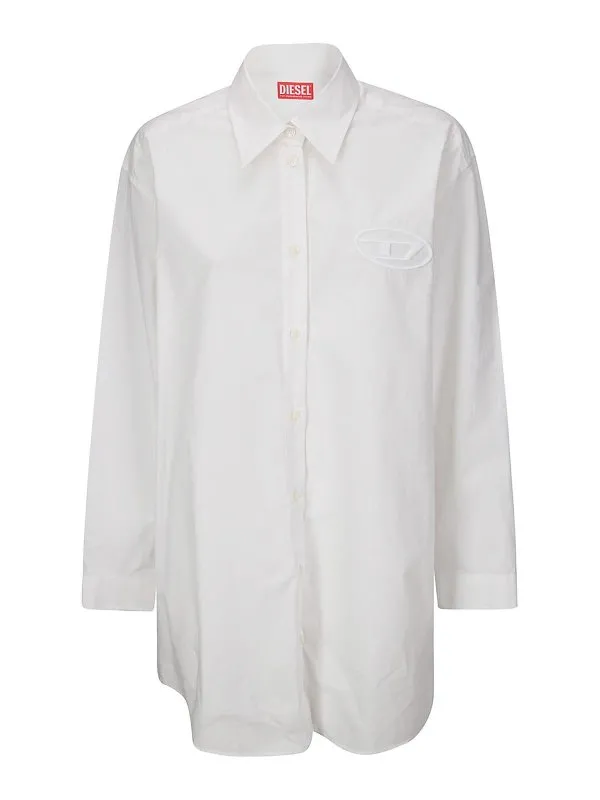 Diesel Chemise - Blanc - Blanc - Femme | A145680PCAL100