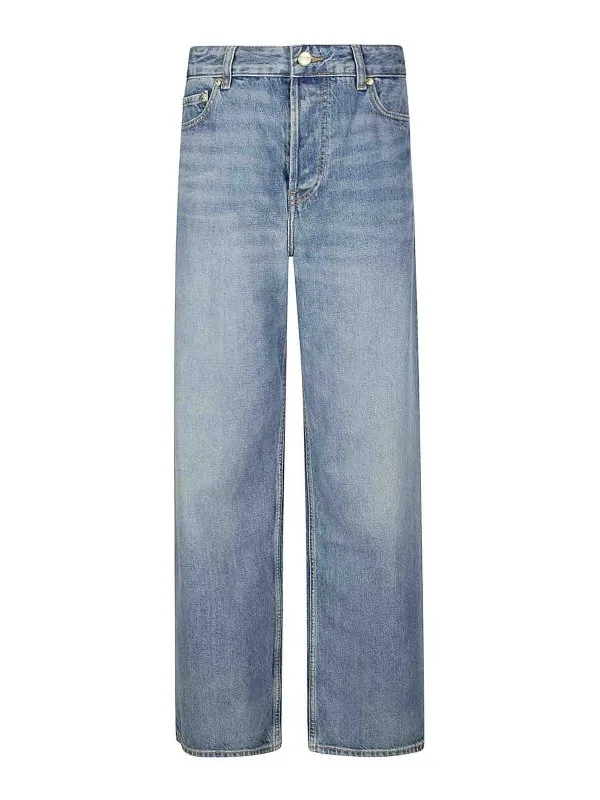 Ganni Jean Bootcut - Bleu - Bleu - Femme | J1639567 | thebs.com
