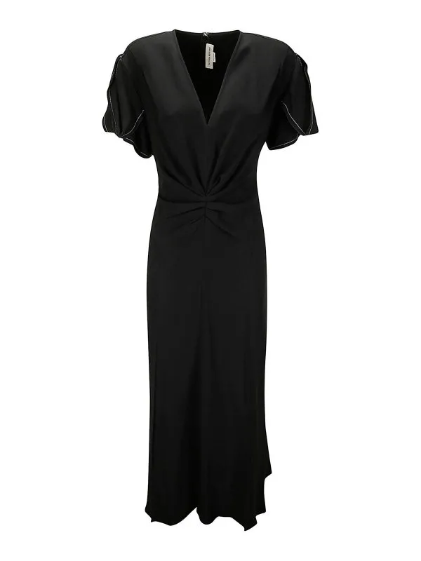 Victoria Beckham Robe Au Genou - Noir - Noir | 1124WDR005195B1
