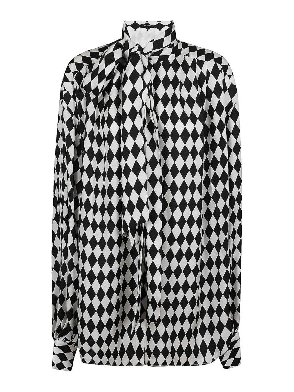 Balmain Chemise - Blanc - Blanc - Femme | DF1HT020SE01GAB