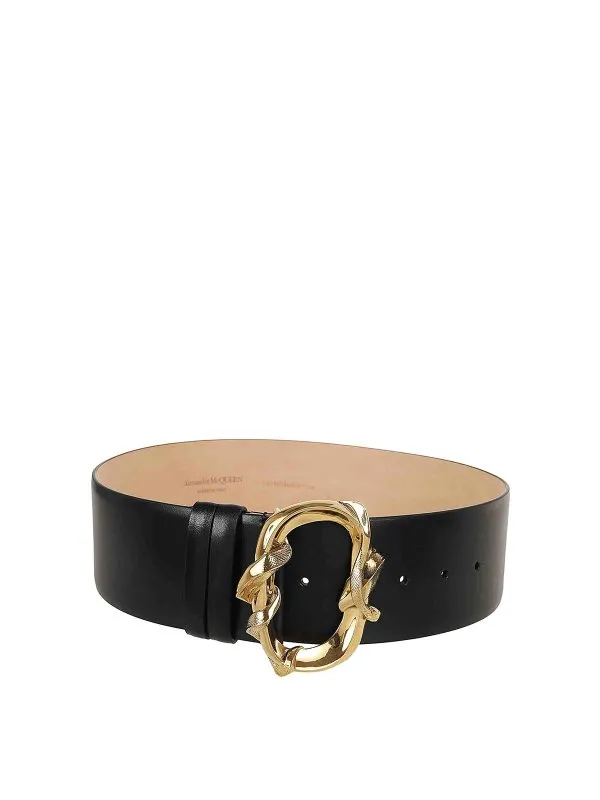 Alexander Mcqueen Ceinture - Noir - Noir - Femme | 7975311BR0T1000