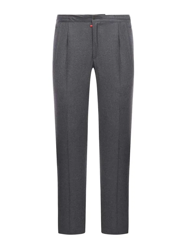 Kiton Pantalons Décontractés - Gris - Homme | UPN01K0317704001483