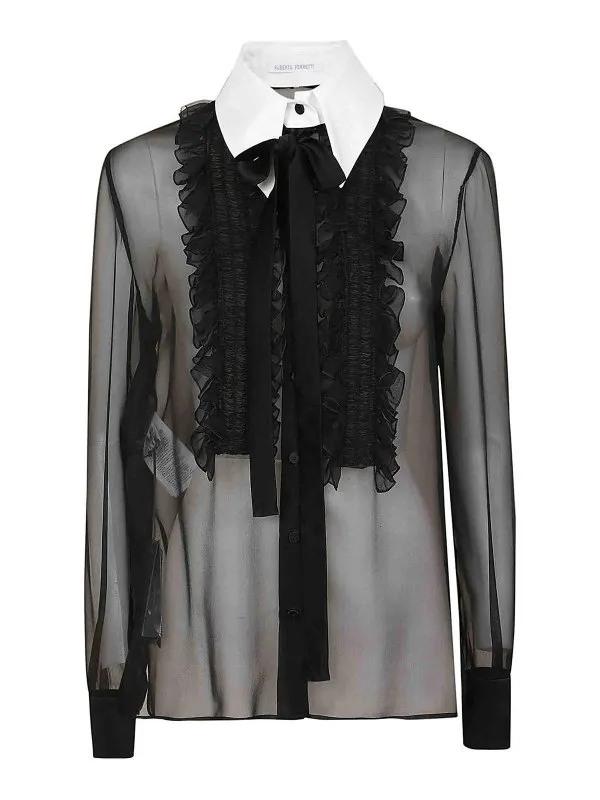 Alberta Ferretti Chemise - Noir - Noir - Femme | 021151140555