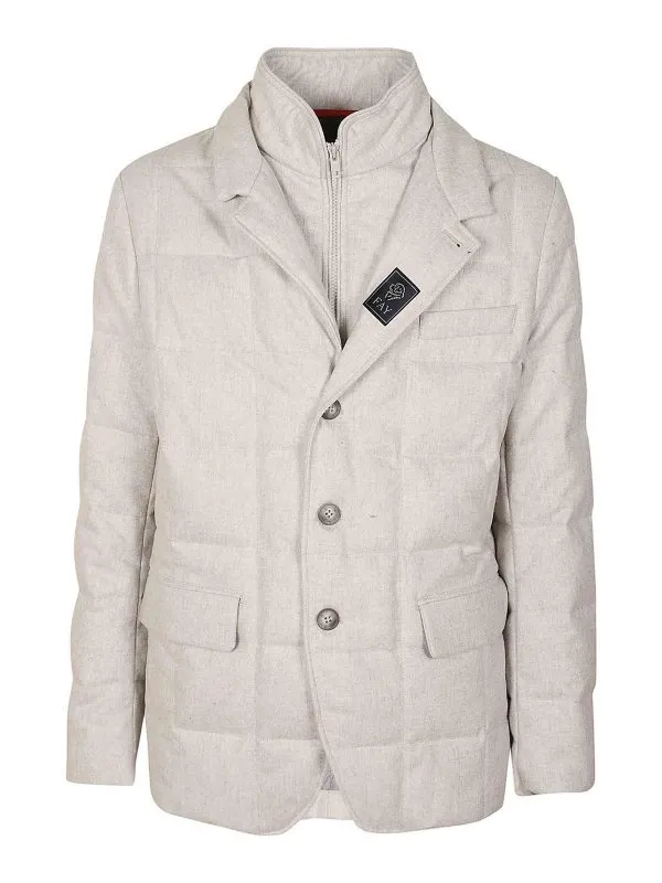 Fay Blouson Rembourré - Gris - Gris - Homme | NAM45490210WGZB204