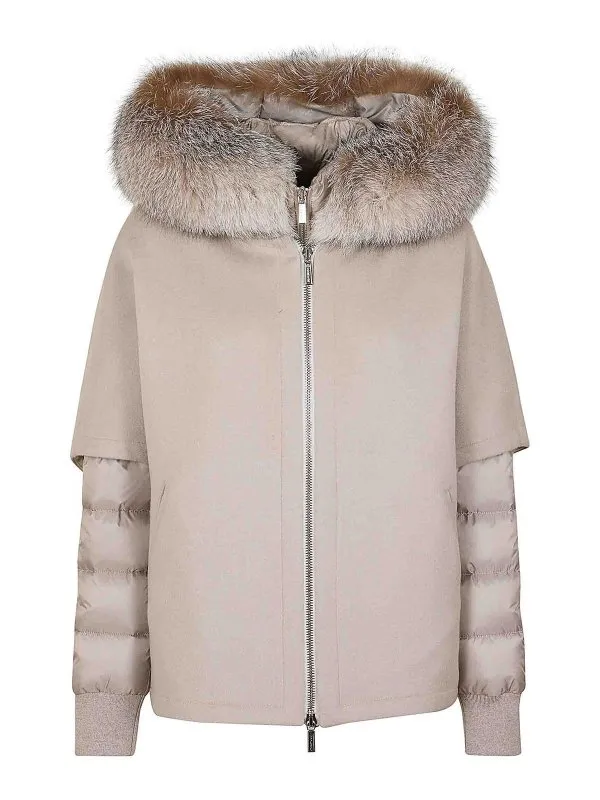 Moorer Manteau Court - Marron Clair | MODGI300009TEPA348U0215