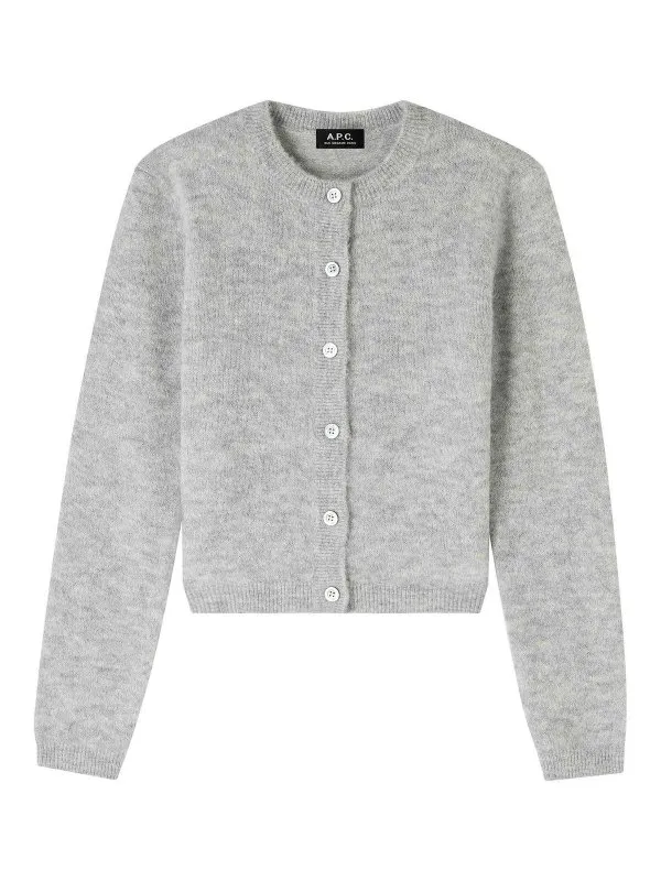 A.P.C. Cardigan - Gris Clair - Gris Clair - Femme | WPABEF22303PLB