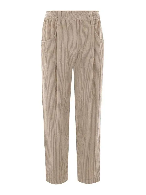 Brunello Cucinelli Pantalons Décontractés - Beige | MD574P8773C9610