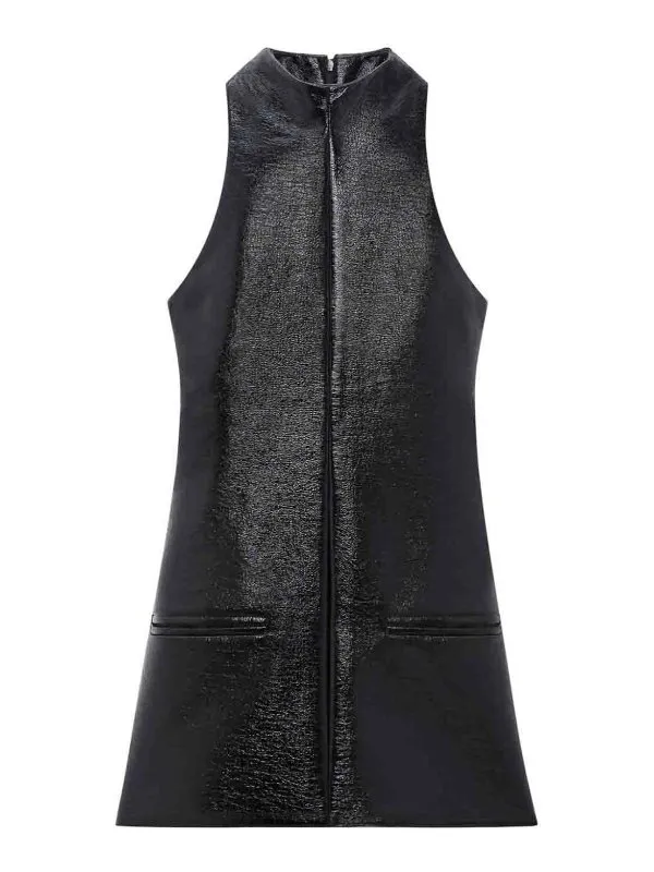 Courreges Robe Au Genou - Noir - Noir - Femme | 324CRO456VY00149999