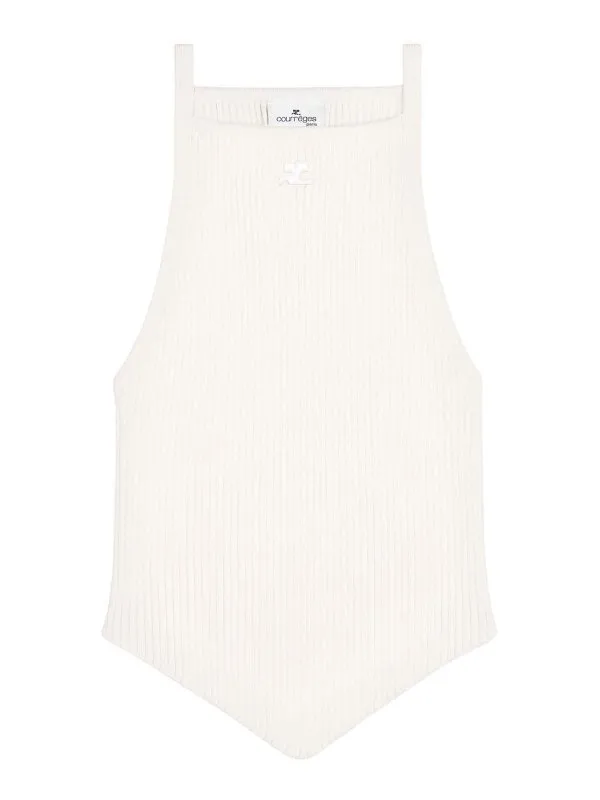 Courreges Top - Blanc - Blanc - Femme | VESMTO042FI00010001