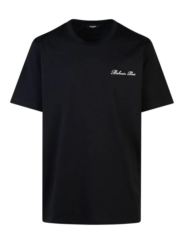 Balmain T-Shirt - Noir - Noir - Homme | DH1EG010BC68EAB