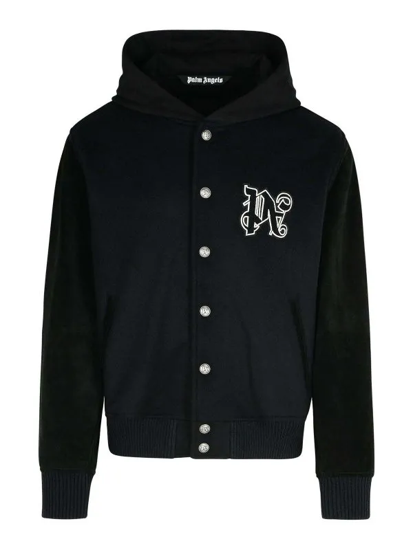 Palm Angels Bomber - Noir - Noir - Homme | PMEK005F24FAB0011003