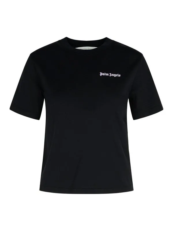 Palm Angels T-Shirt - Noir - Noir - Femme | PWAA044F24JER0011036