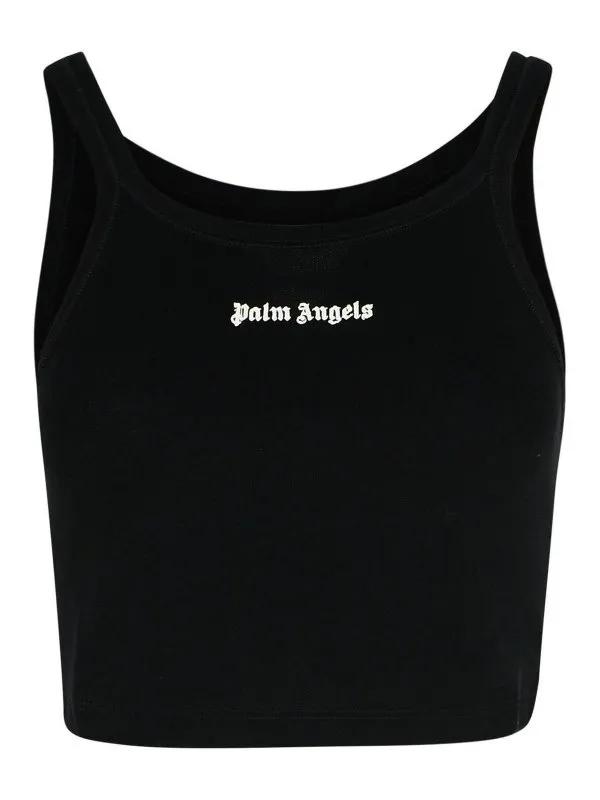 Palm Angels Top - Noir - Noir - Femme | PWAD060C99FAB0021003