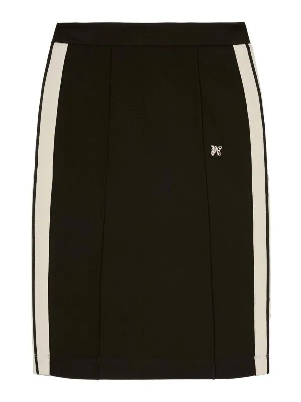 Palm Angels Jupe Midi - Noir - Noir - Femme | PWCC081F24FAB0021003