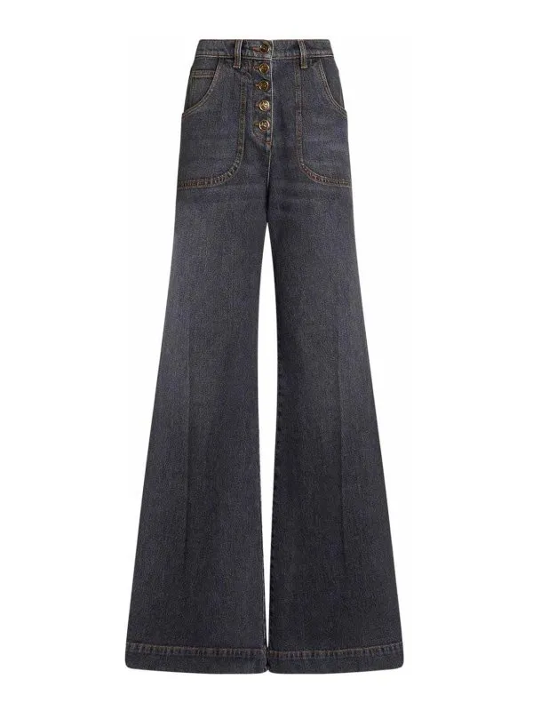 Etro Jean Évasé - Gris - Gris - Femme | WRNB0004AD247S9095