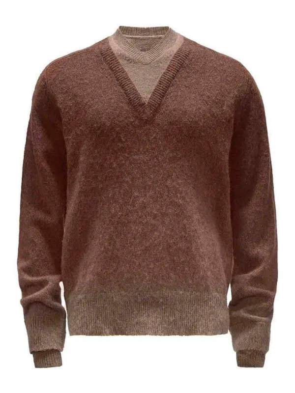 J.W. Anderson Pull Col Rond - Marron - Marron | KW1198YN0352660