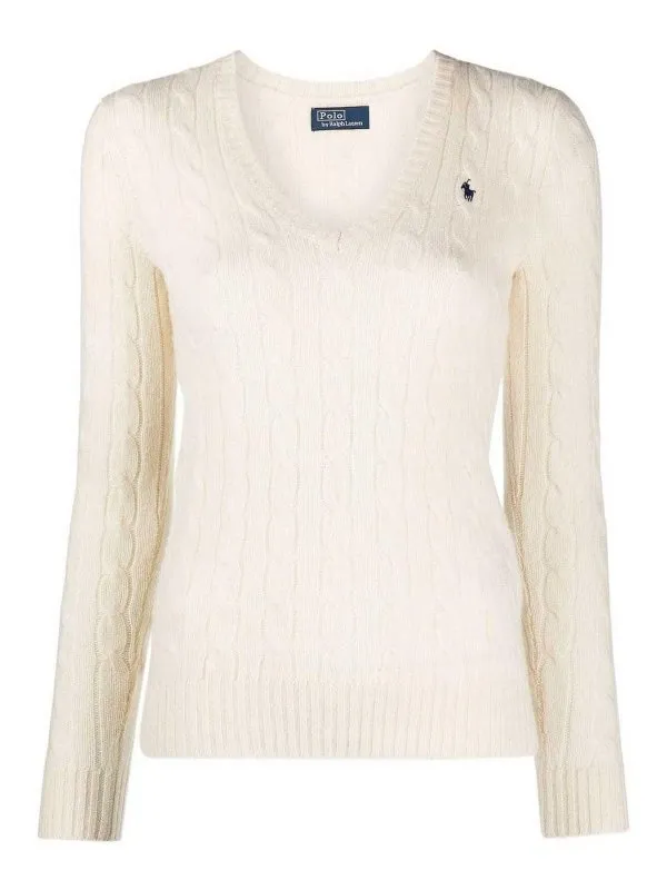 Polo Ralph Lauren Pull Col Rond - Blanc - Blanc | 211910422001