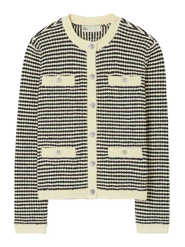 Tory Burch Cardigan - Blanc - Blanc - Femme | 161854430