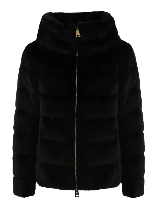 Herno Manteau En Fourrure - Noir - Noir | PI001935D126309300