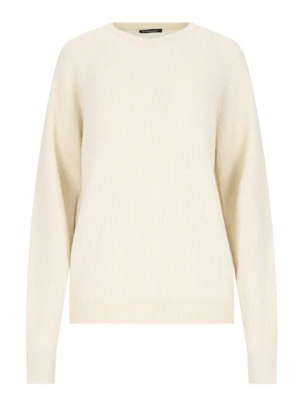 Canessa Pull Col Rond - Blanc - Blanc - Femme | NMKG011FK0001009