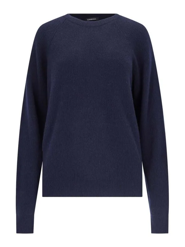 Canessa Pull Col Rond - Bleu - Bleu - Femme | NMKG011FK0001629