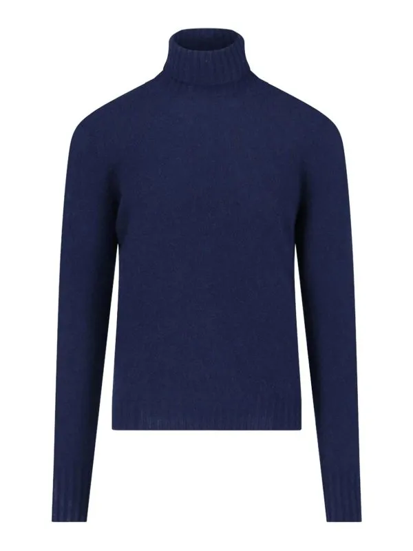 Drumohr Pull Col Roulé - Bleu - Bleu - Homme | D4K104797