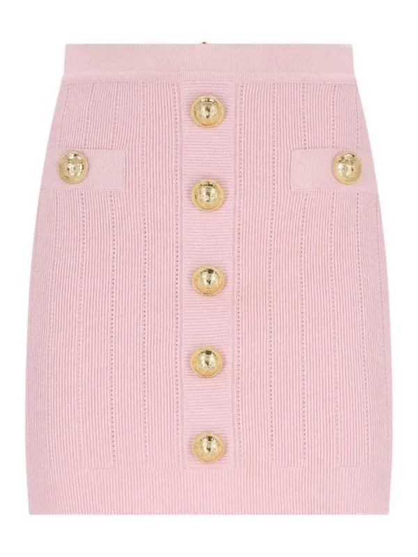 Balmain Pull Col Bateau - Couleur Chair - Femme | DF1LB290KB074CO