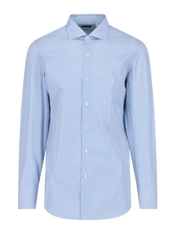 Finamore 1925 Chemise - Bleu - Bleu - Homme | C0499MILANOZANTE01