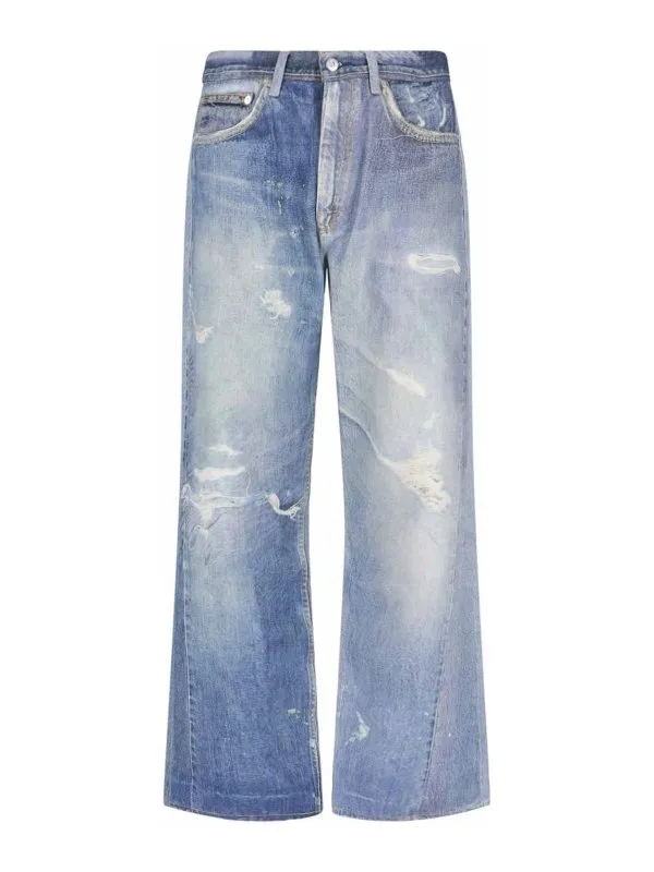 Our Legacy Jean Bootcut - Bleu - Bleu | M4205TDDDIGITALDENIMPRINT