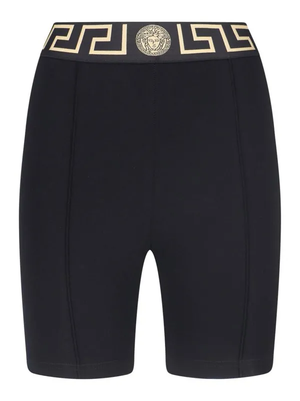Versace Short - Greca - Noir - Femme | 10164021A111431B000