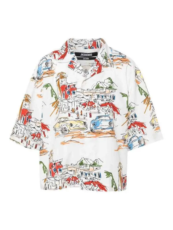 Jacquemus Chemise - Blanc - Blanc - Homme | 246SH10816771HI